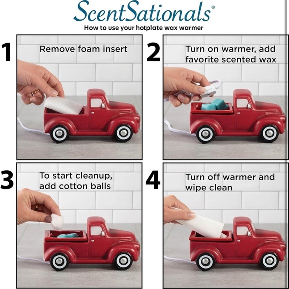 ScentSationals red truck hot plate wax melter - Picture 4 of 5
